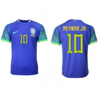 Maglie da calcio Brasile Neymar Jr #10 Seconda Maglia Mondiali 2022 Manica Corta